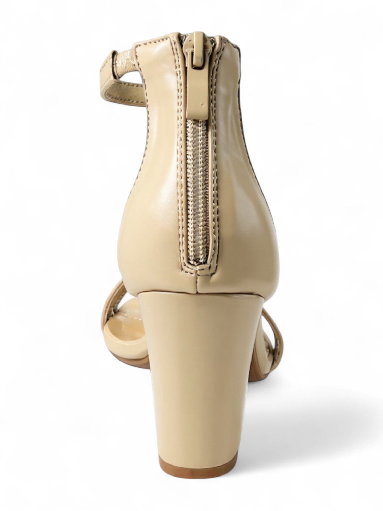 Women's Fashion Open Toe Ankle Strap w/Back Zipper Dressy High Heel Sandal