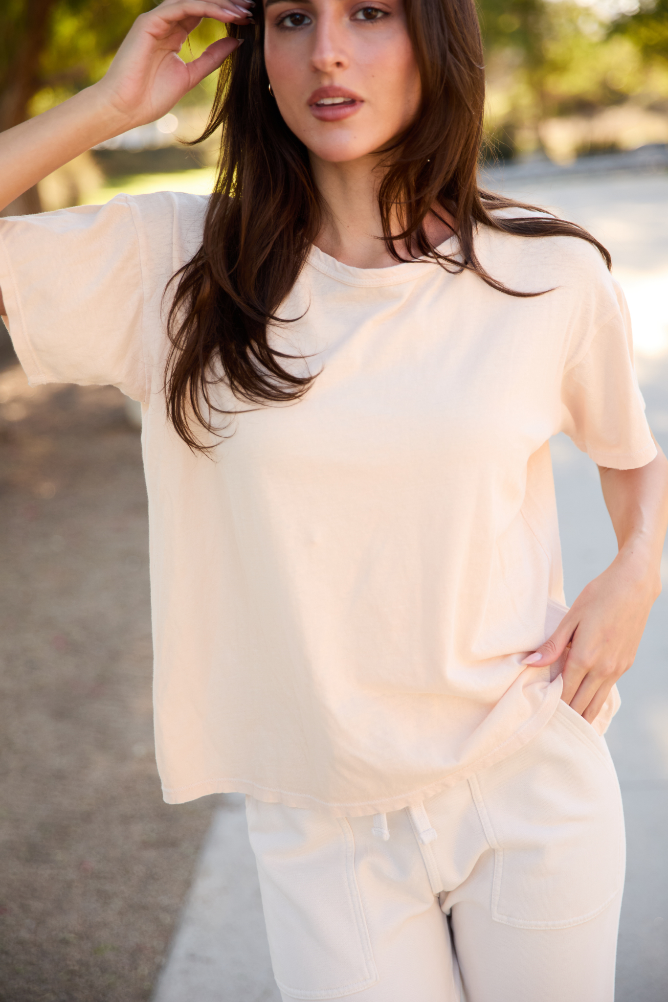 Casual crewneck short-sleeve top "Arden Tee"