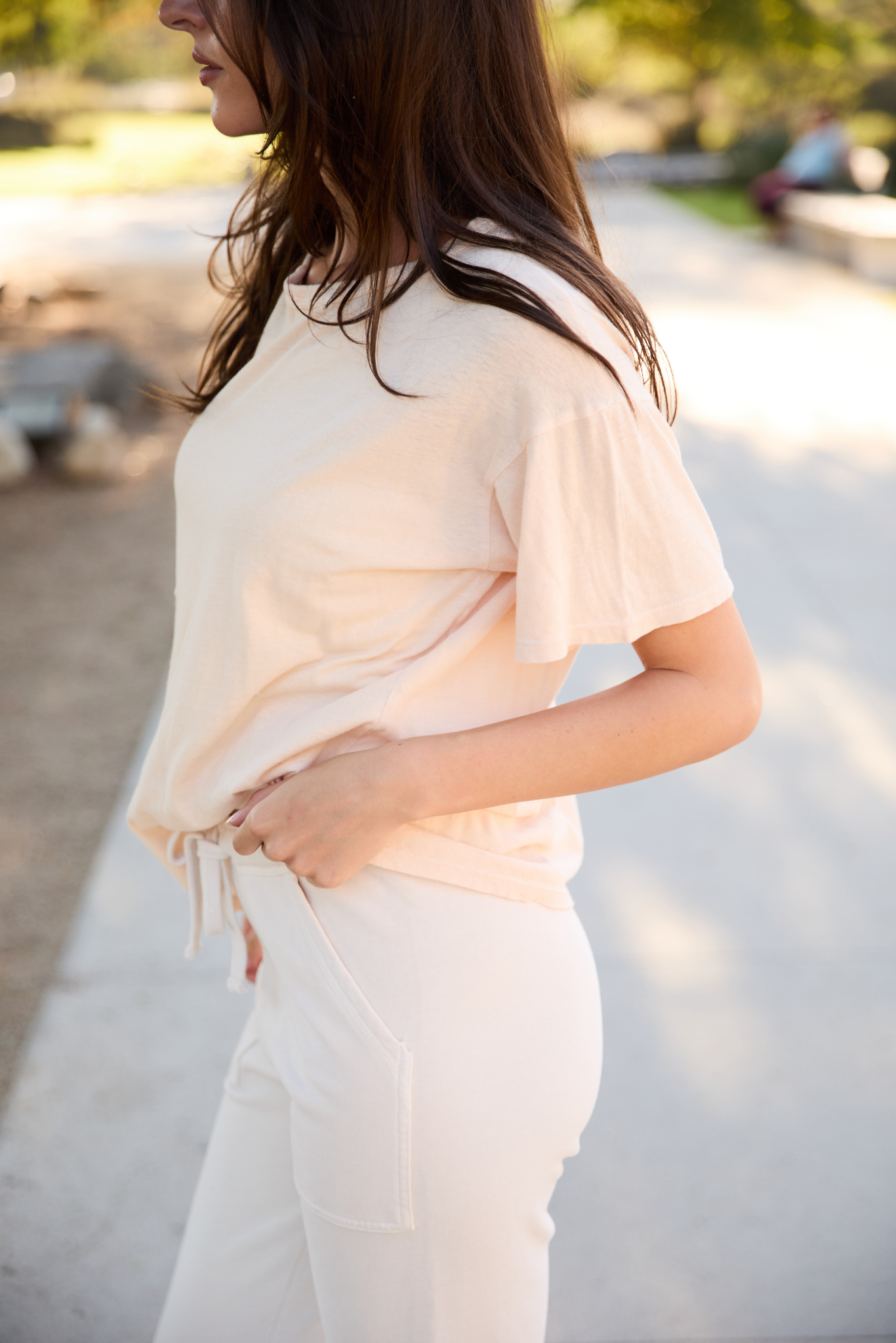 Casual crewneck short-sleeve top "Arden Tee"