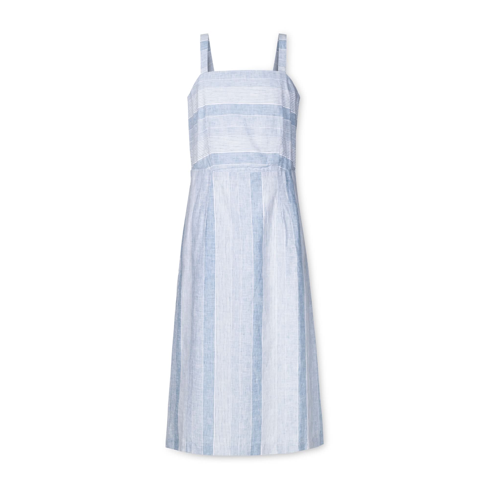 Linen Sheath Midi Dress