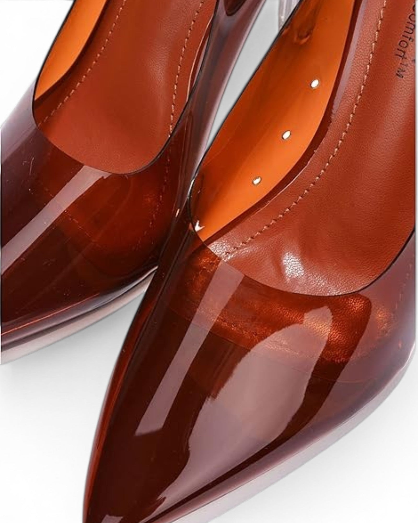 Fashion Mes Women's Lucite Clear Heel Pump — Pointed Toe Transparent 3.75 Inch Stiletto