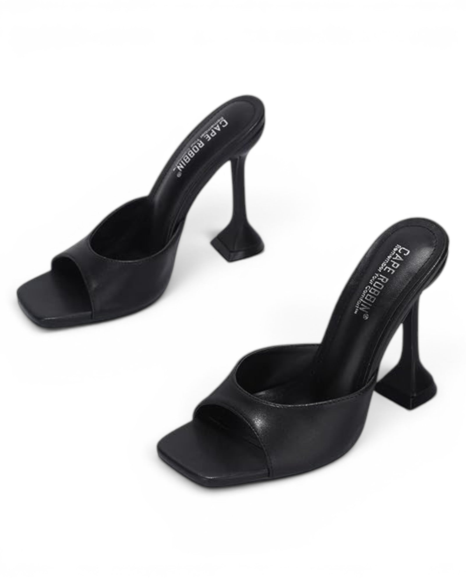 Fashion Mes Women's Square Toe High Heel Mule — Slip On Dressy Fashion Heel