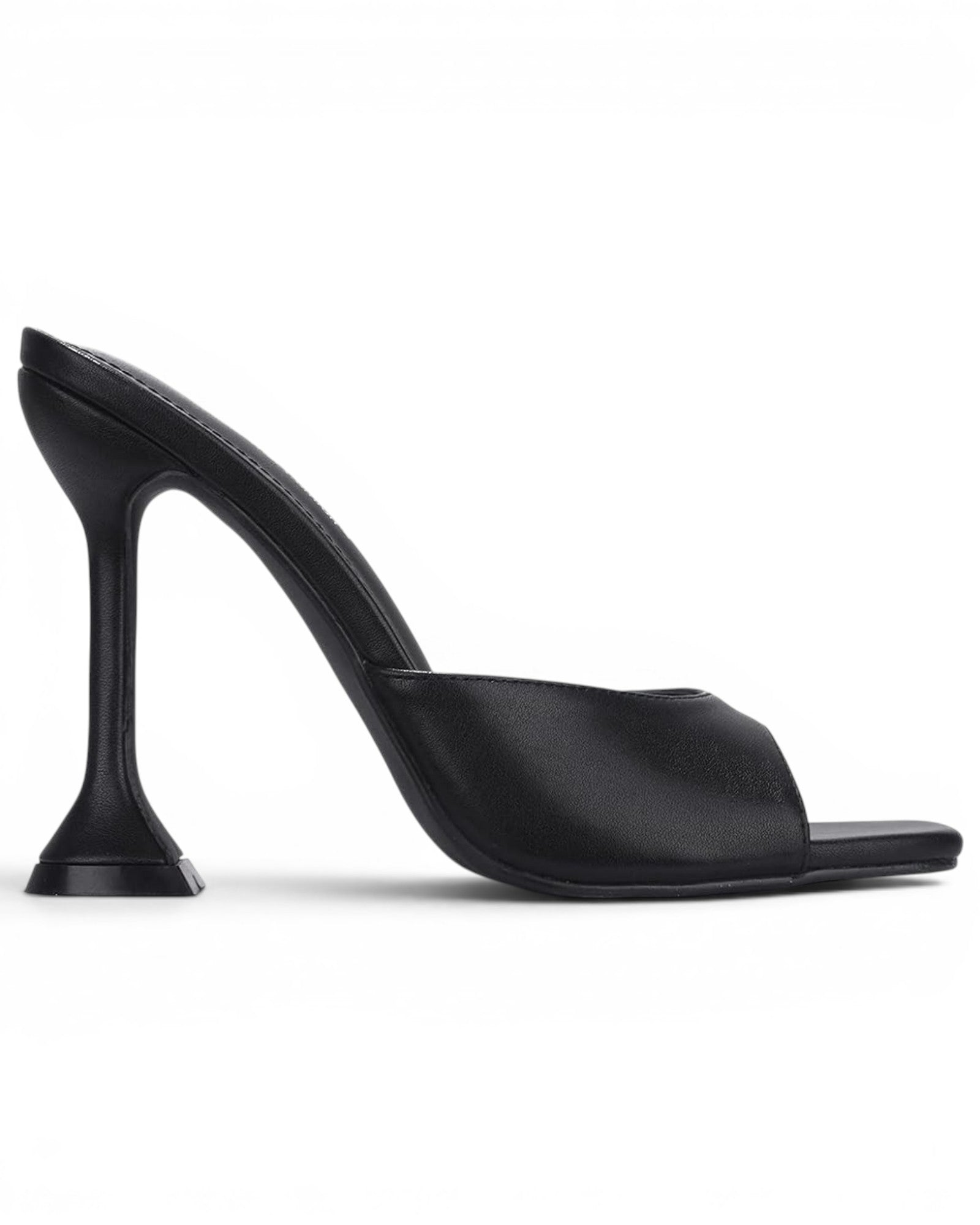 Fashion Mes Women's Square Toe High Heel Mule — Slip On Dressy Fashion Heel