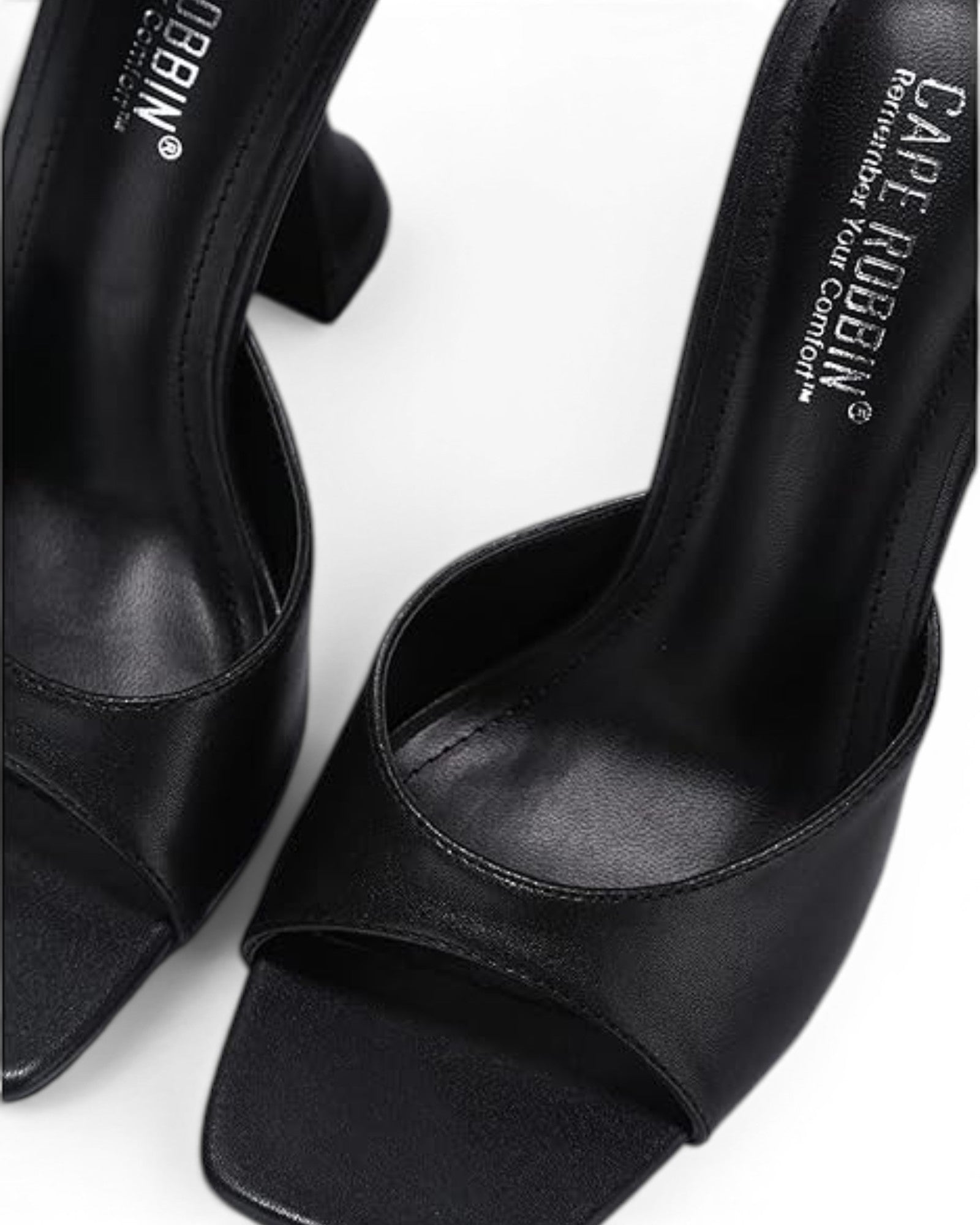 Fashion Mes Women's Square Toe High Heel Mule — Slip On Dressy Fashion Heel