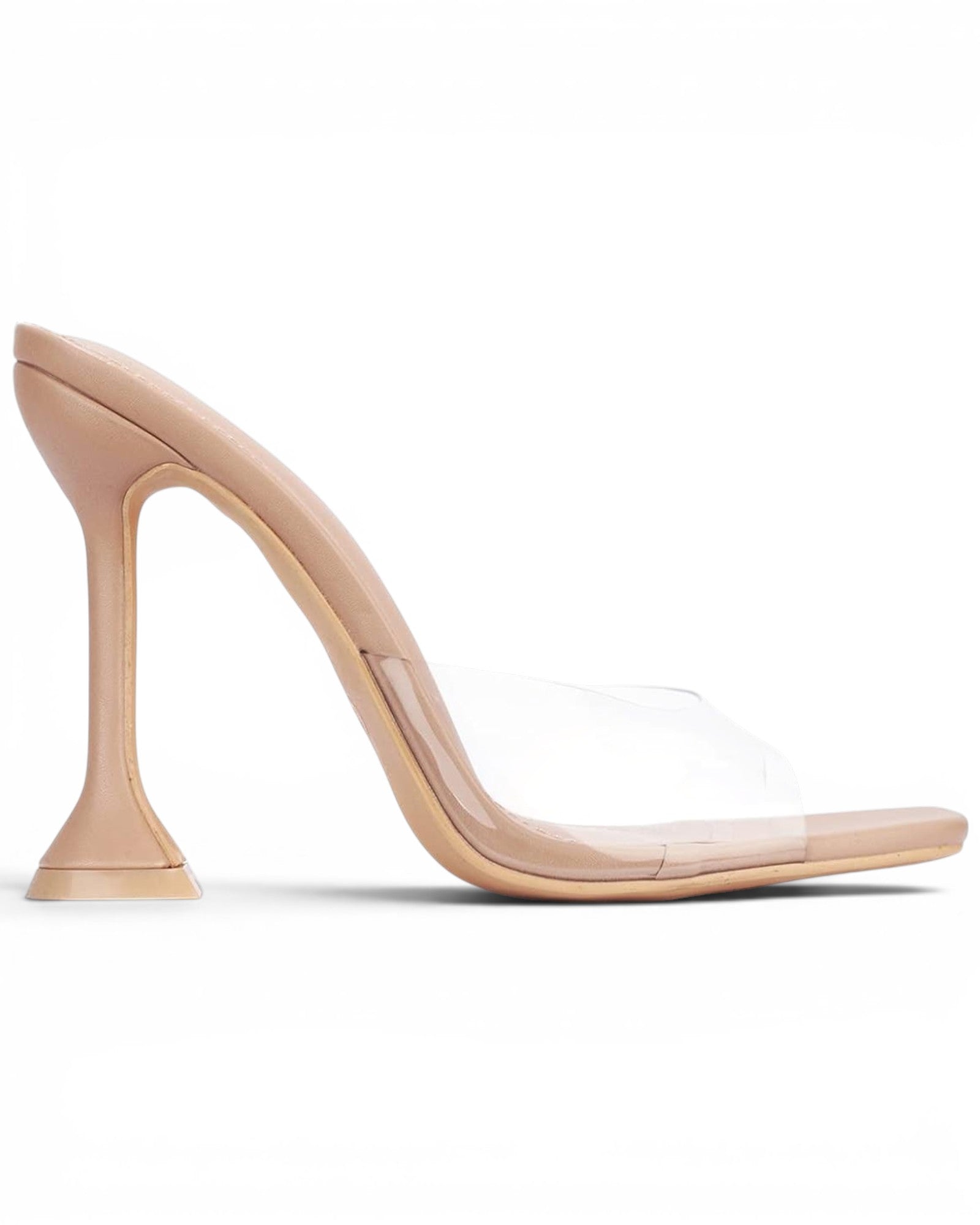 Fashion Mes Women's Square Toe High Heel Mule — Slip On Dressy Fashion Heel
