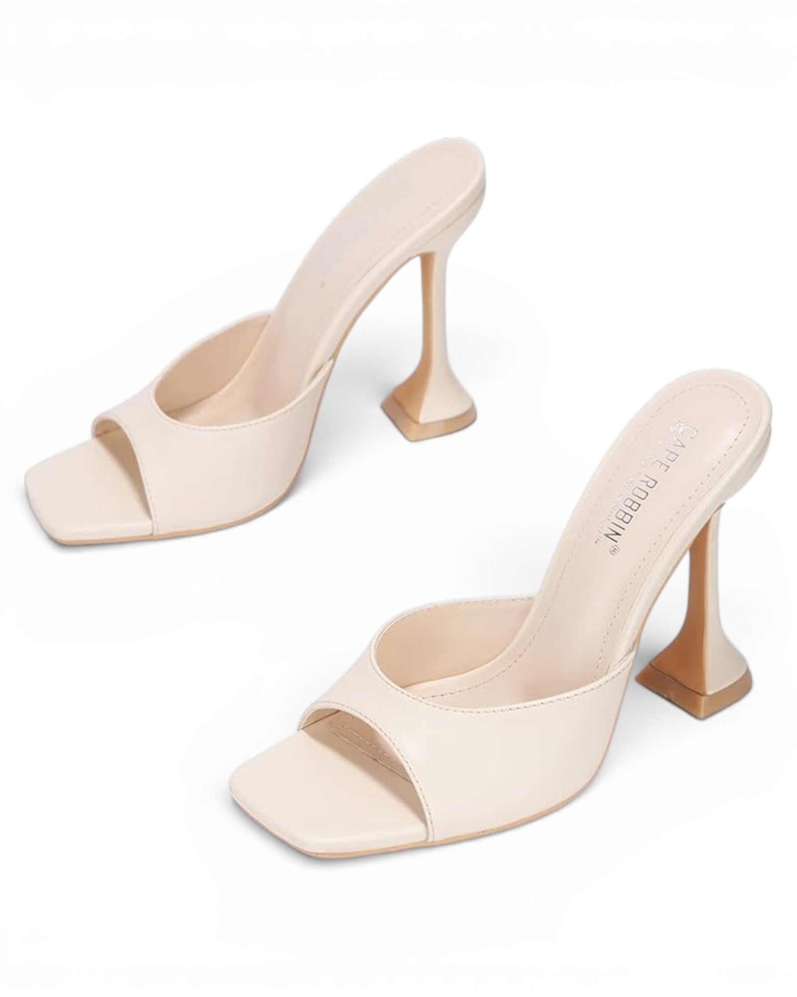 Fashion Mes Women's Square Toe High Heel Mule — Slip On Dressy Fashion Heel