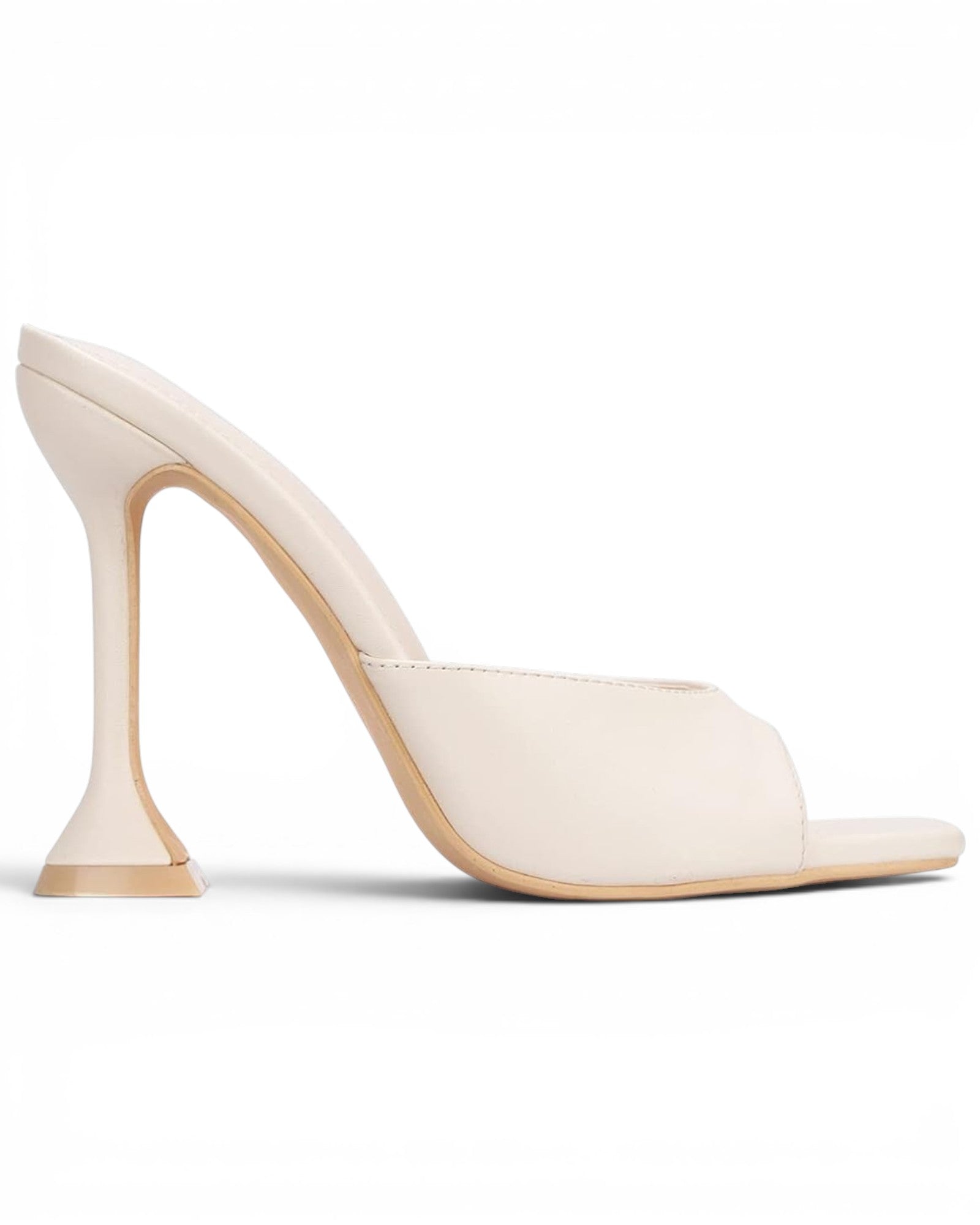 Fashion Mes Women's Square Toe High Heel Mule — Slip On Dressy Fashion Heel