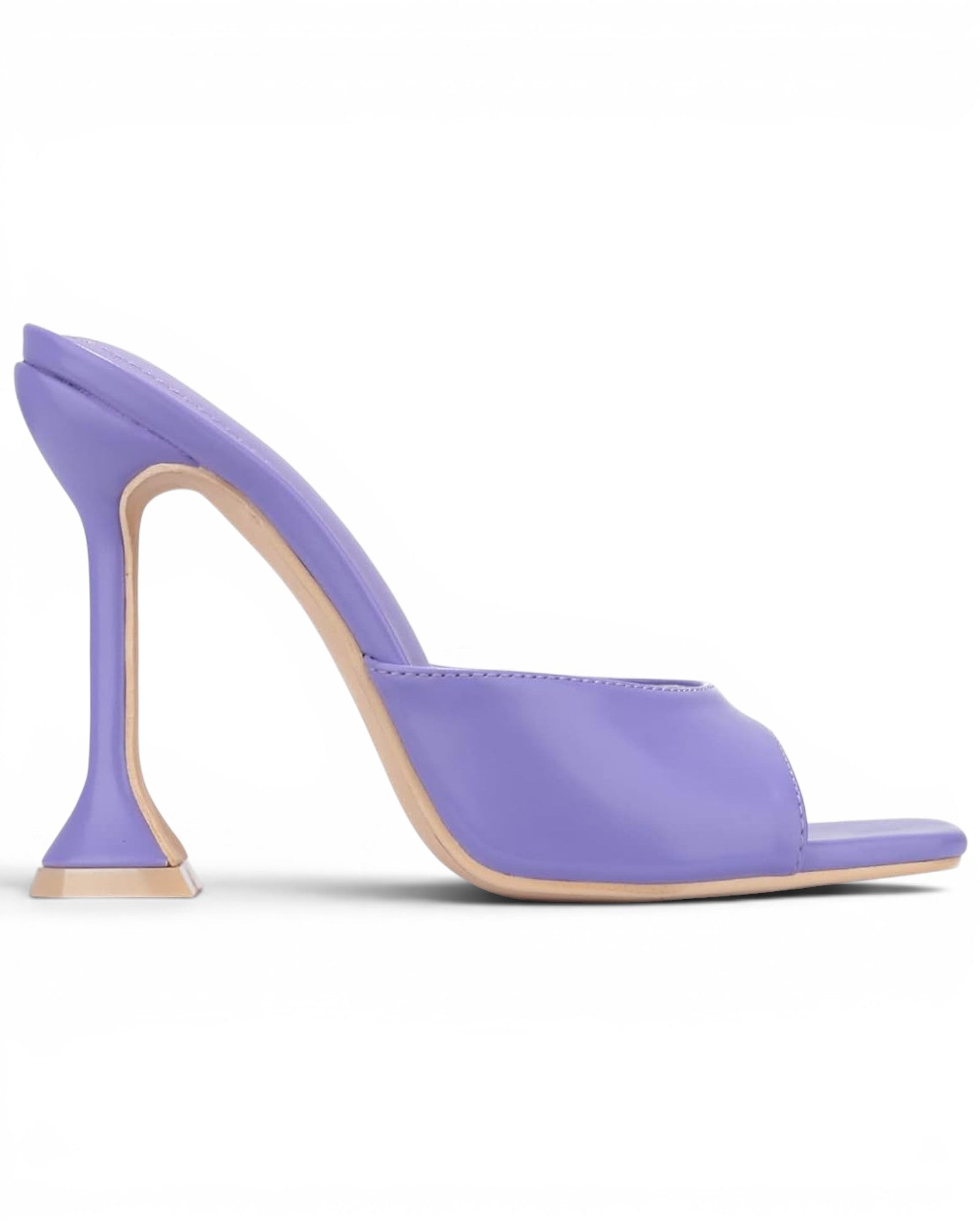 Fashion Mes Women's Square Toe High Heel Mule — Slip On Dressy Fashion Heel
