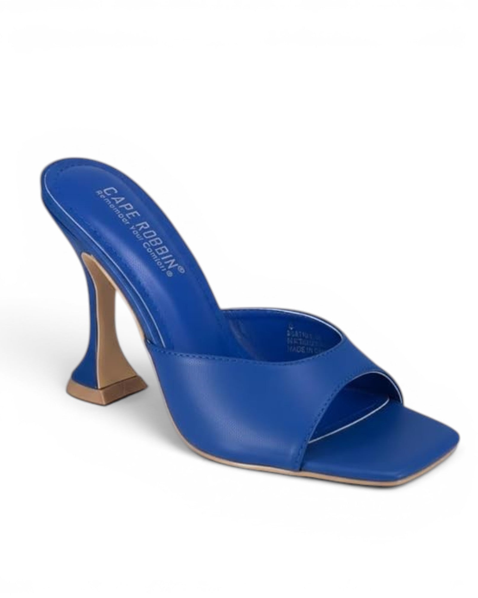 Fashion Mes Women's Square Toe High Heel Mule — Slip On Dressy Fashion Heel