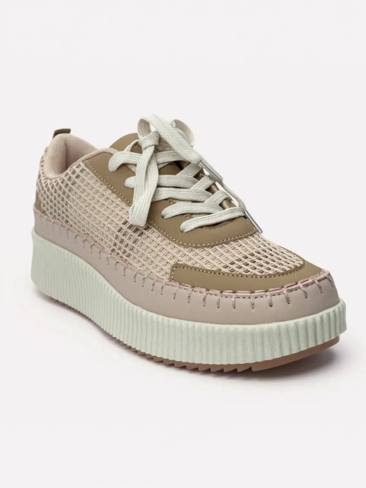 Women Sporty Lace Up Comfort Platform Low Top Sneaker