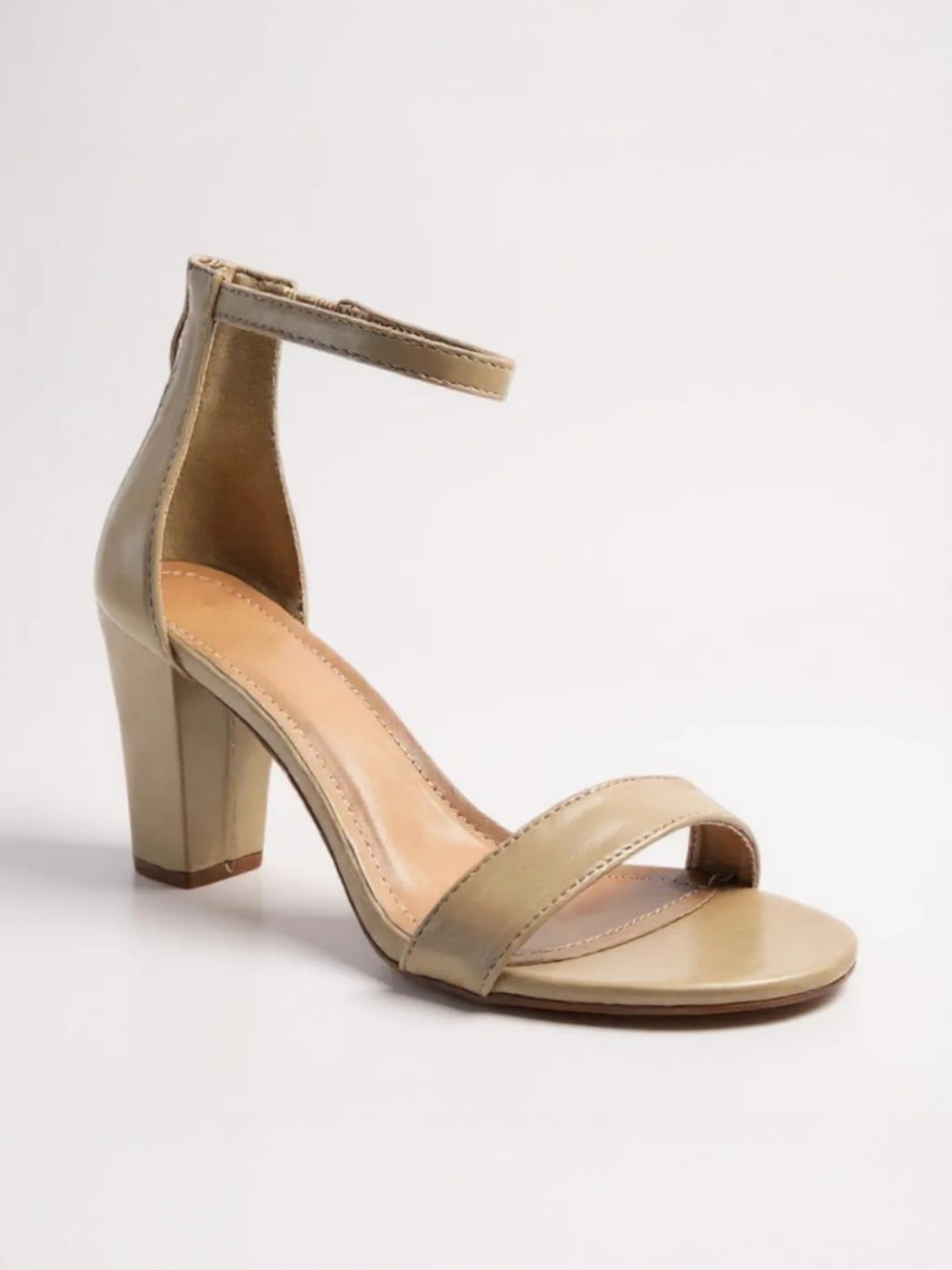 Women's Fashion Open Toe Ankle Strap w/Back Zipper Dressy High Heel Sandal