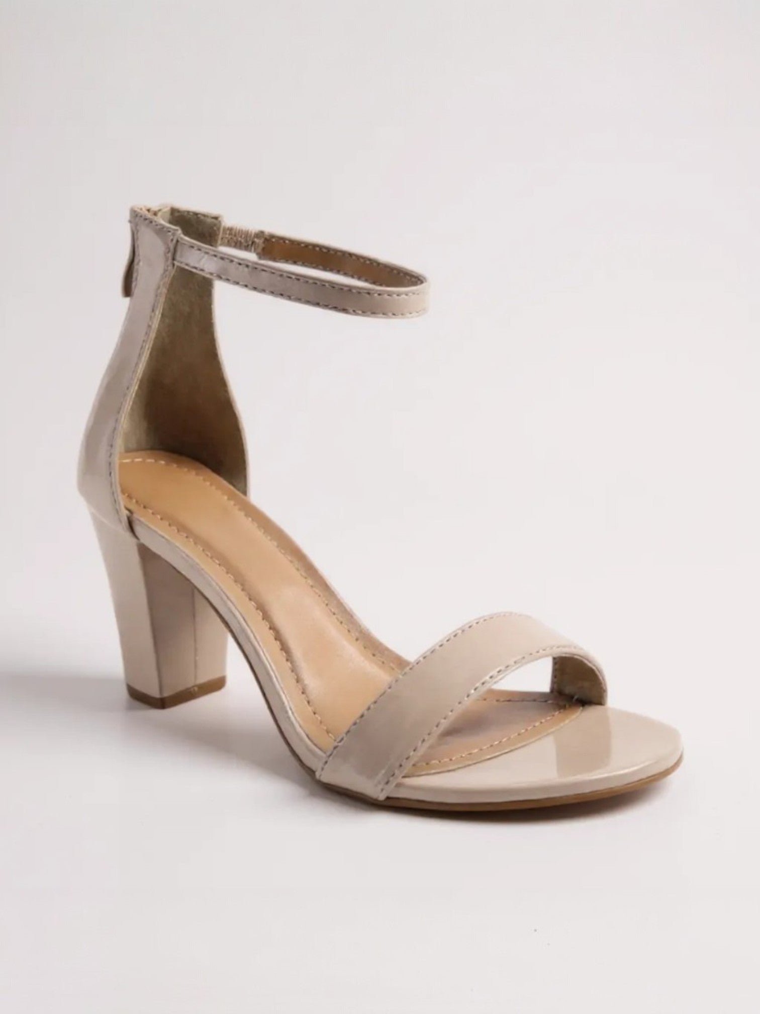 Women's Fashion Open Toe Ankle Strap w/Back Zipper Dressy High Heel Sandal